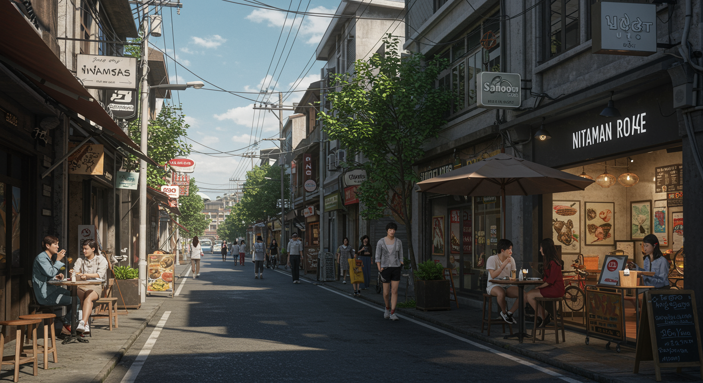 젊음과 활기가 넘치는 님만해민 & 야시장