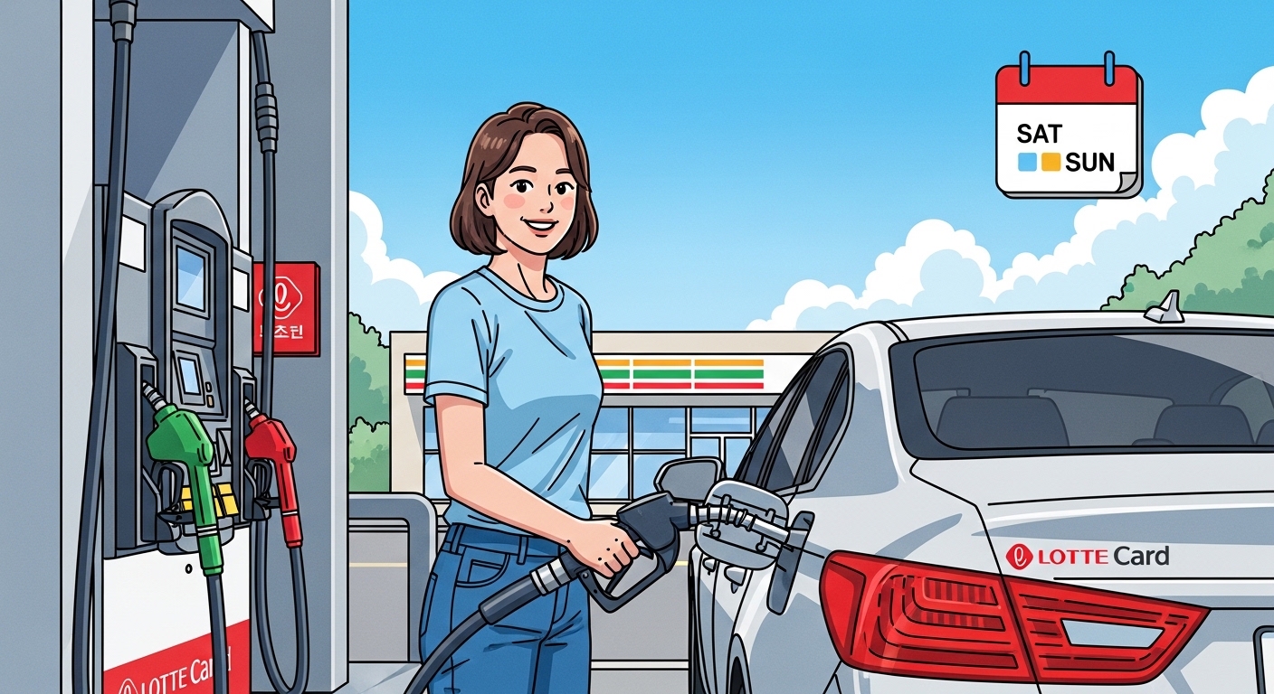 롯데카드: 주말 5,000원 캐시백