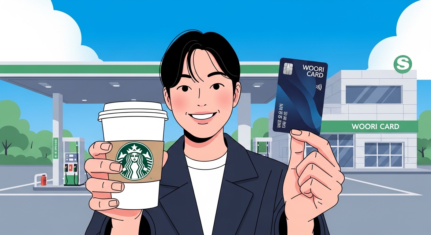 우리카드: 5,000원 캐시백 또는 스타벅스 커피 세트