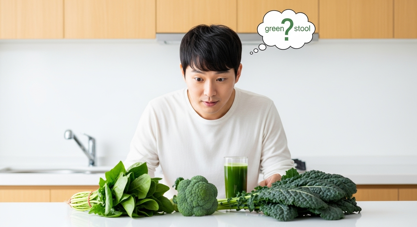 초록색 변의 흔한 원인: 우리가 먹는 음식!