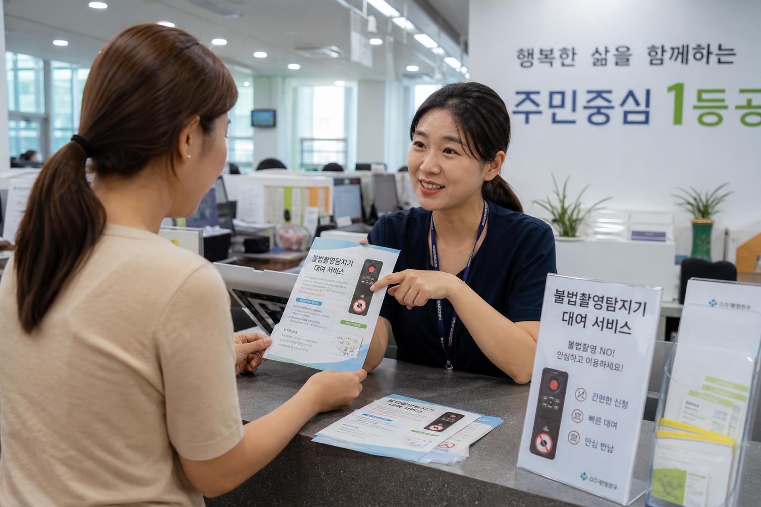 공공기관과 지자체의 탐지기 대여 제도
