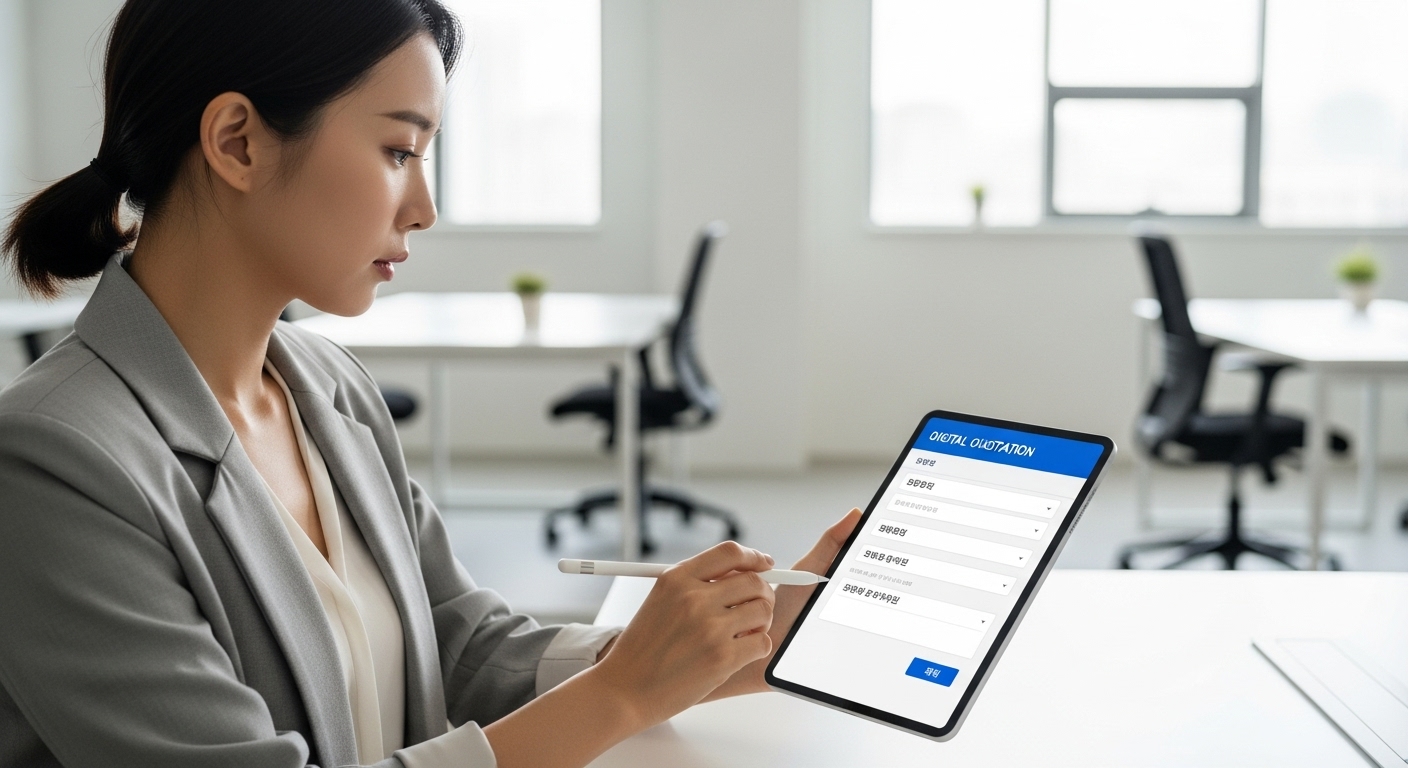 견적서에 어떤 정보가 들어가나요?
