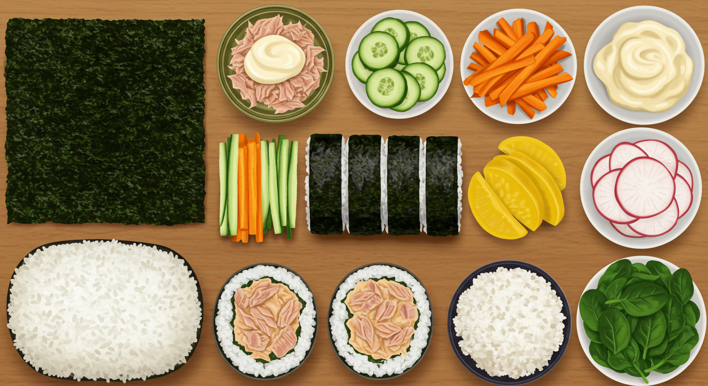 맛있는 참치 김밥, 어떤 재료가 필요할까?