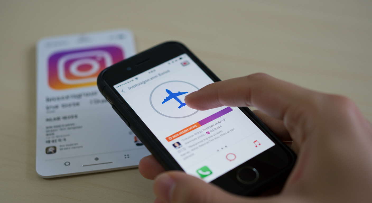 비행기 모드로 인스타그램 스토리 몰래보기!