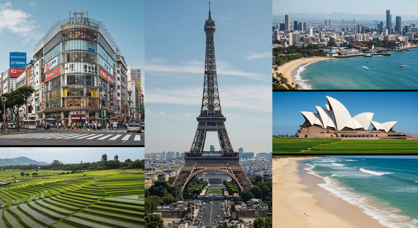 가장 인기 있는 세계여행지 TOP 5는 어디일까요? ✈️