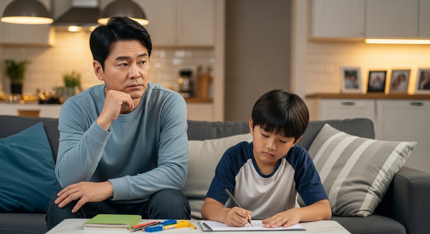 이혼 후 주인공 가족의 상황과 변화된 모습