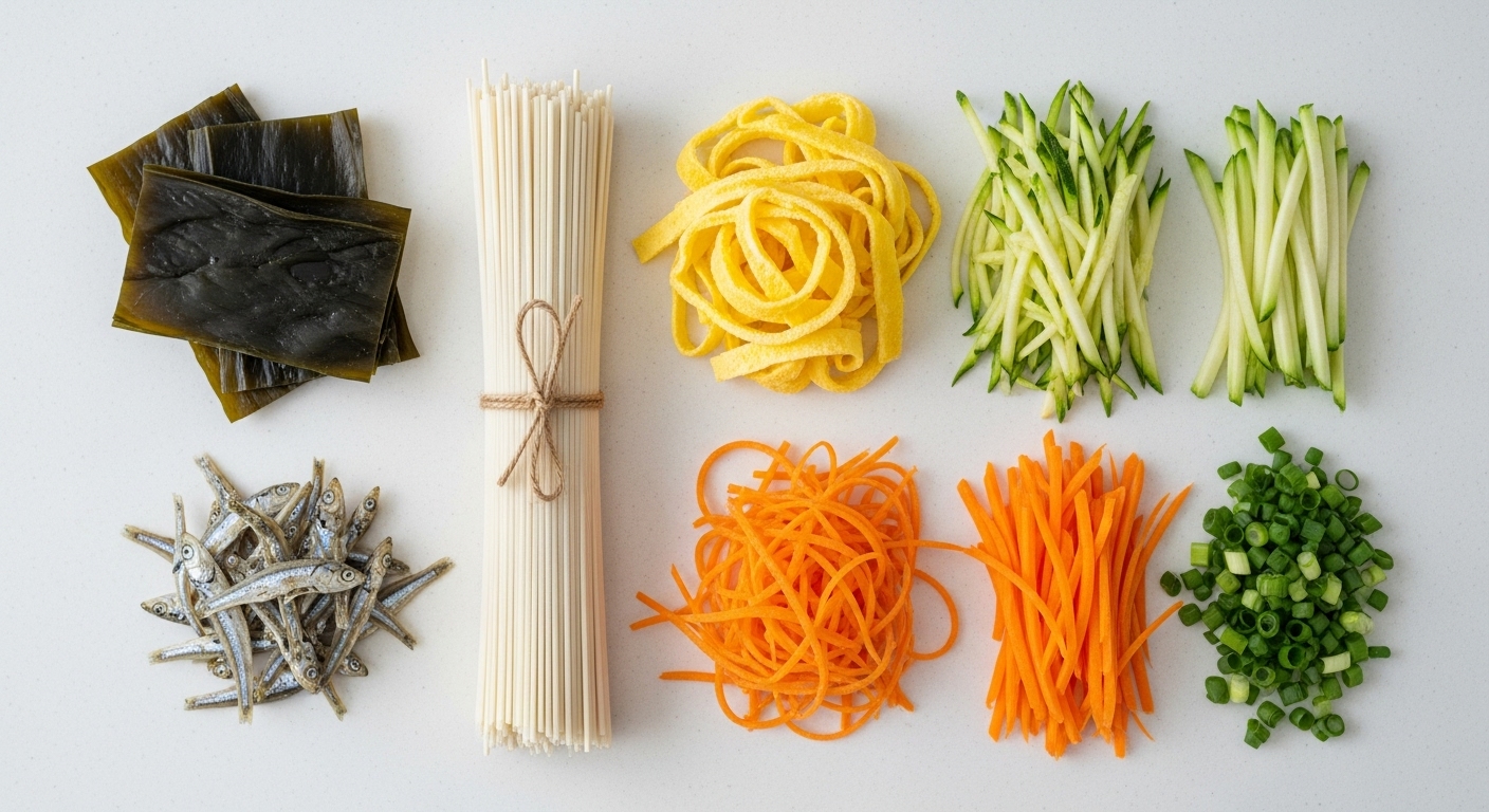 잔치국수 황금레시피의 비밀 재료들