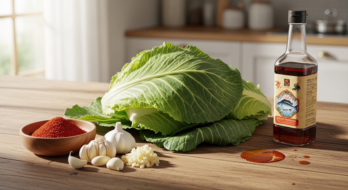 초간단 봄동 겉절이, 재료부터 완벽하게 준비해요!