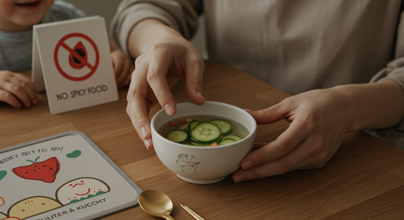 유아식 오이냉국, 이것만은 꼭 기억해요!