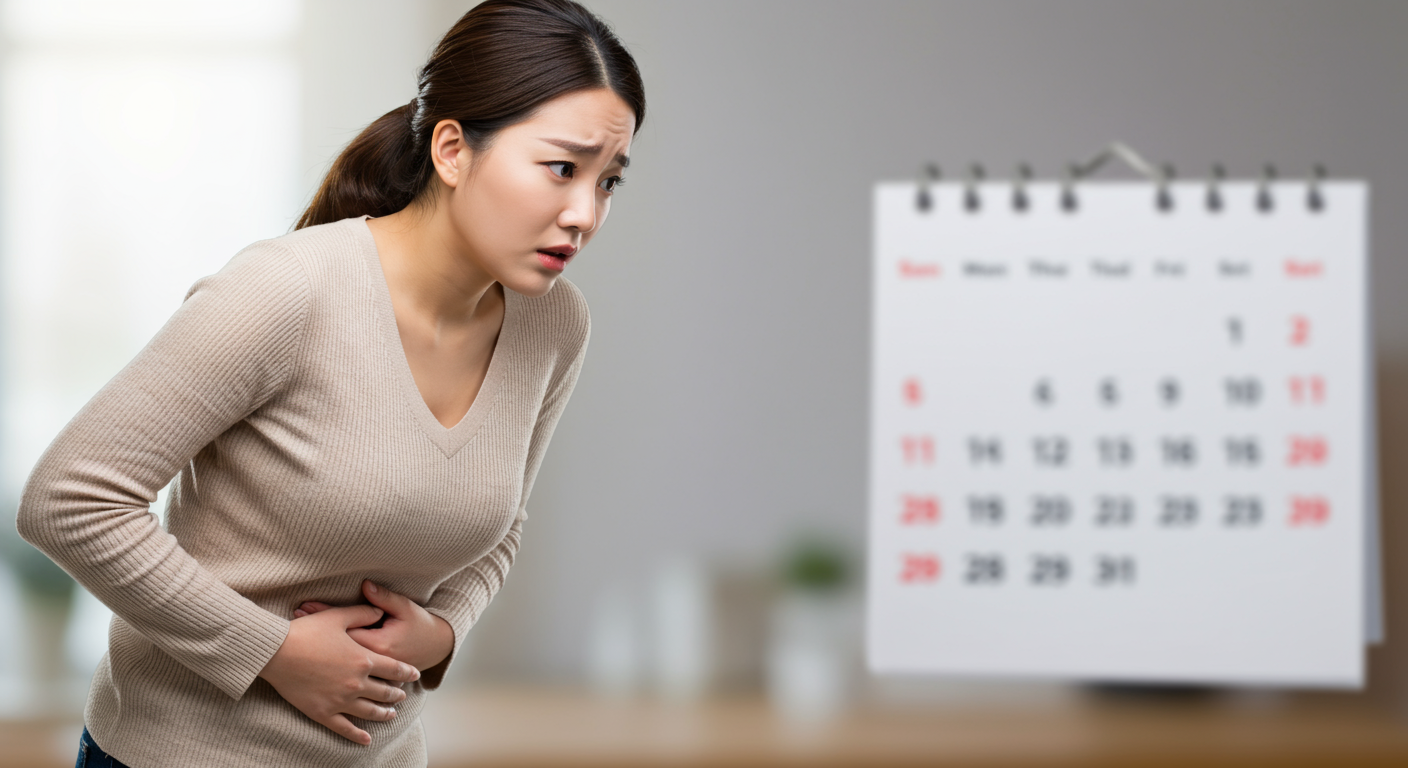 생리 늦어질때 냉, 왜 나타날까요?