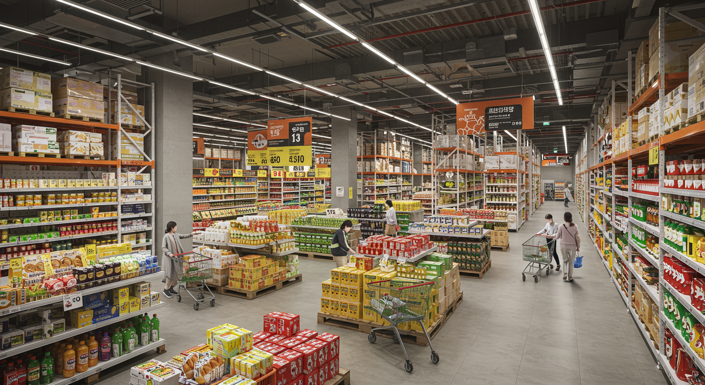 넓고 편리한 매장: 쇼핑이 즐거워요!