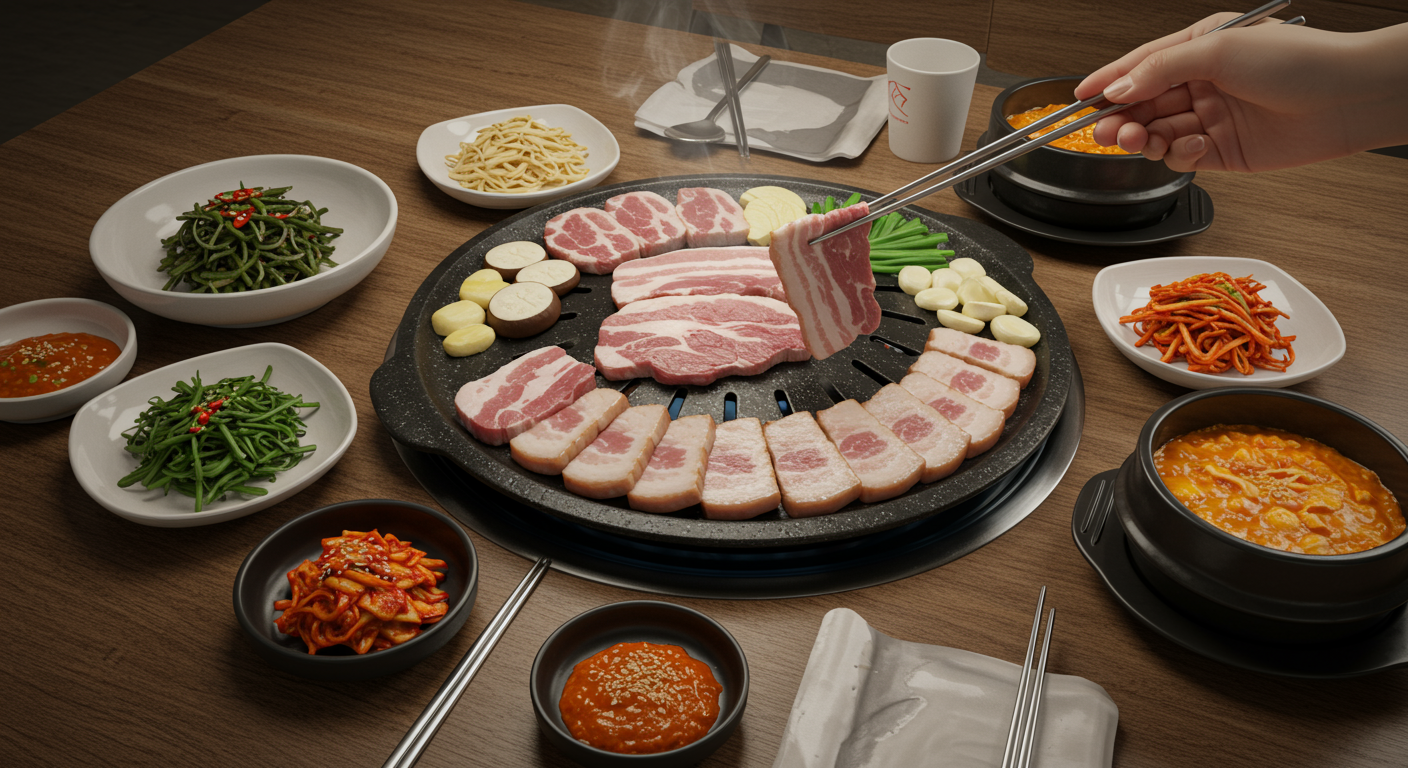 대표 메뉴: 무제한 삼겹살부터 김치찌개까지!