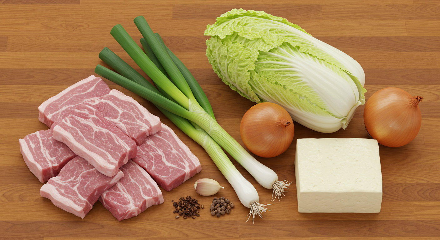 맛있는 김치찌개, 어떤 재료가 필요할까요?
