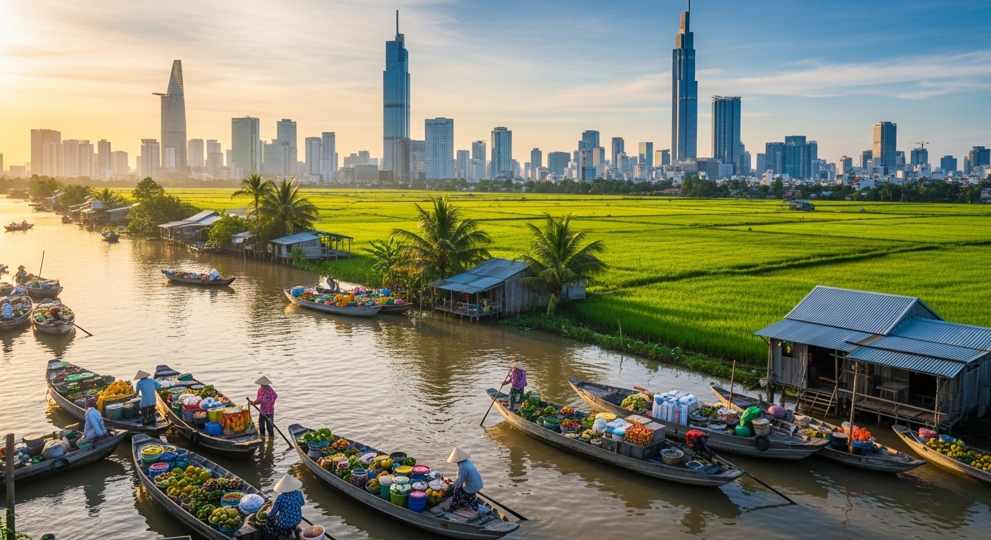 남부 지역: 풍요로운 메콩강 삼각주와 호치민!