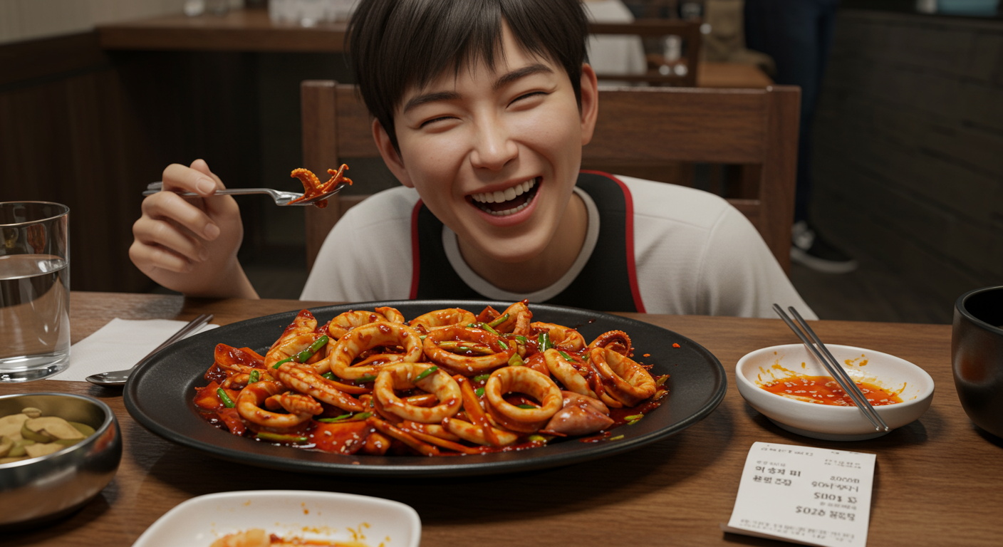 놀라운 가성비! 수원 오징어볶음 가격은?