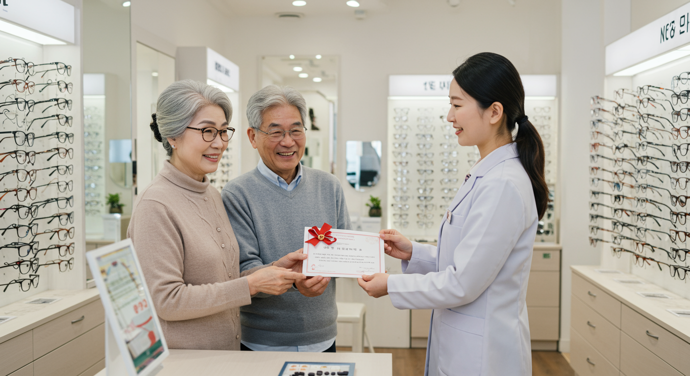 언제 받을 수 있고, 안경 상품권 사용 방법은?