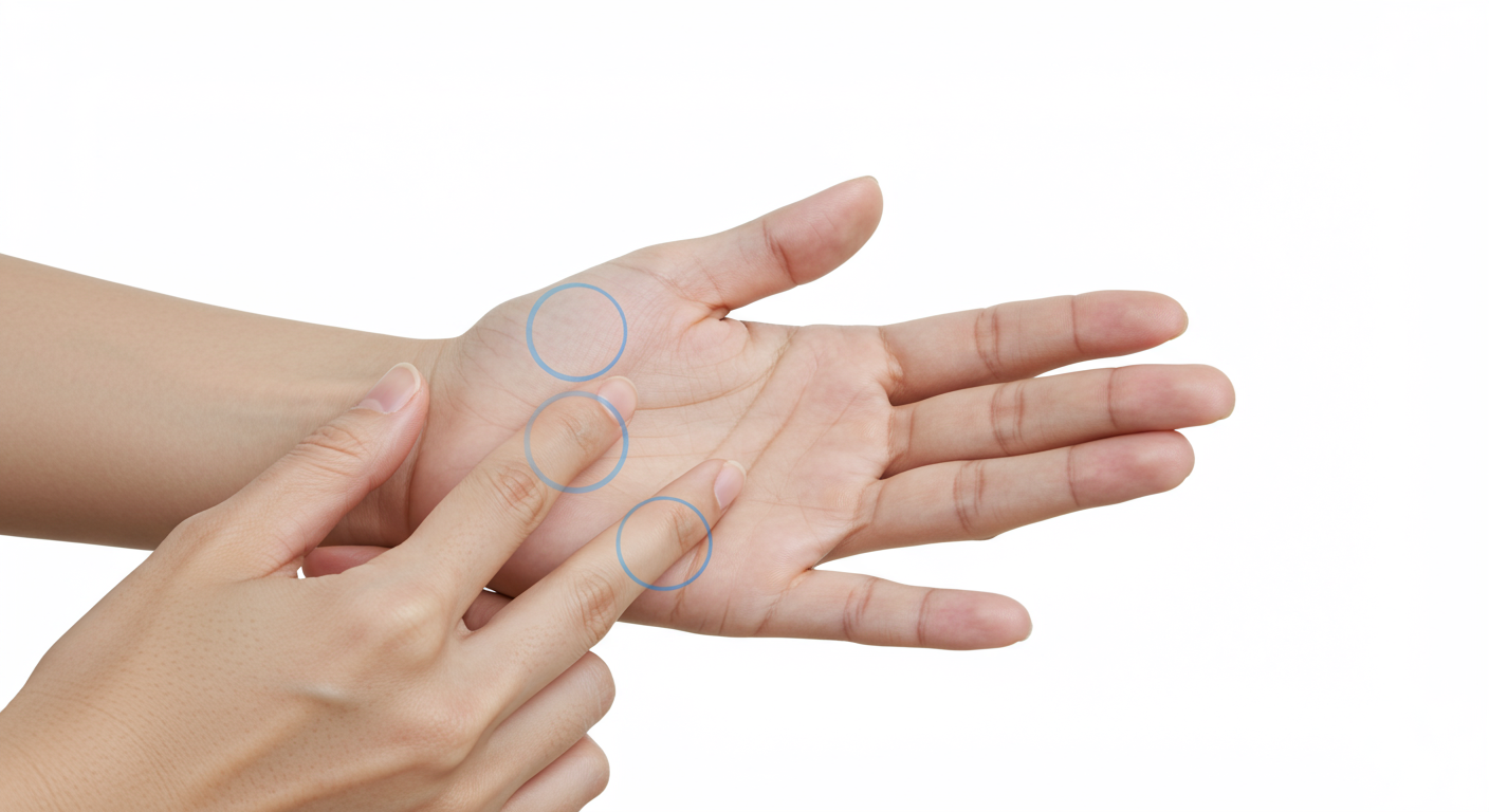 여기만 눌러도 OK! 주요 손지압점 어디일까요?