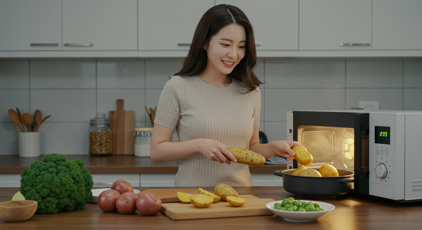 전자레인지로 감자를 삶는 이유와 놀라운 장점