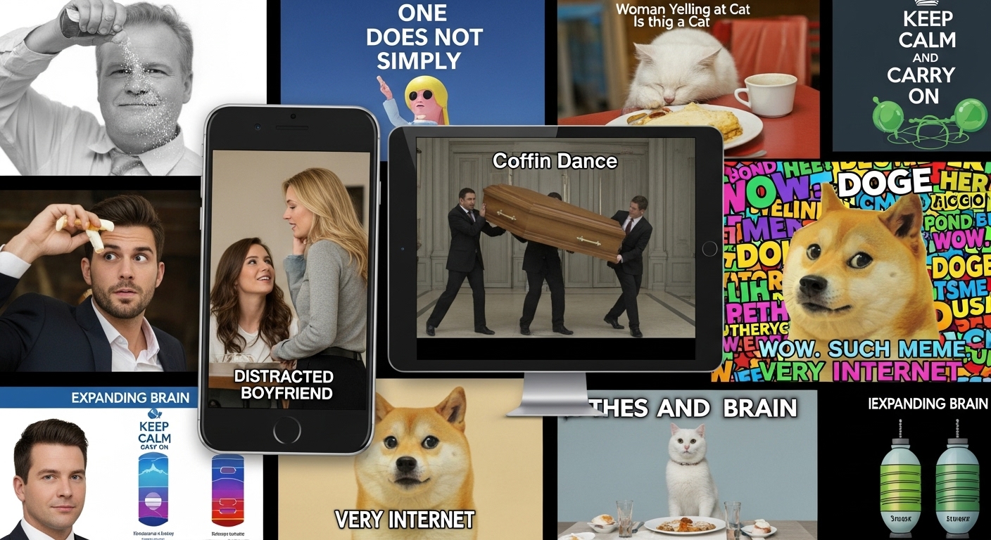 우리가 흔히 보는 밈은 어떤 모습일까요?