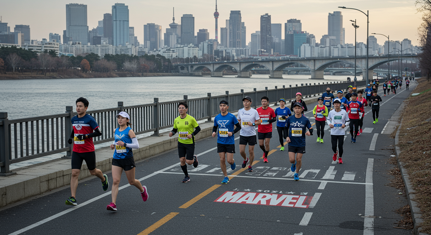 서울 도심을 가로지르는 마블런 2025 코스