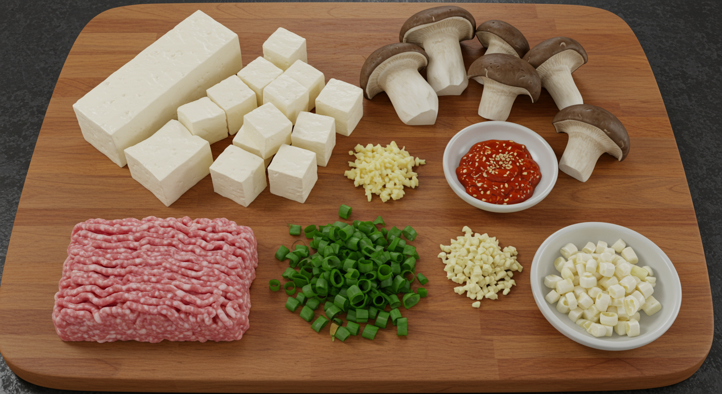 우리 집 냉장고를 부탁해! 다담 마파두부 주요 재료