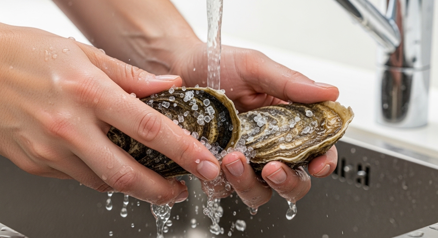 싱싱한 굴, 깨끗하게 손질하는 비법!