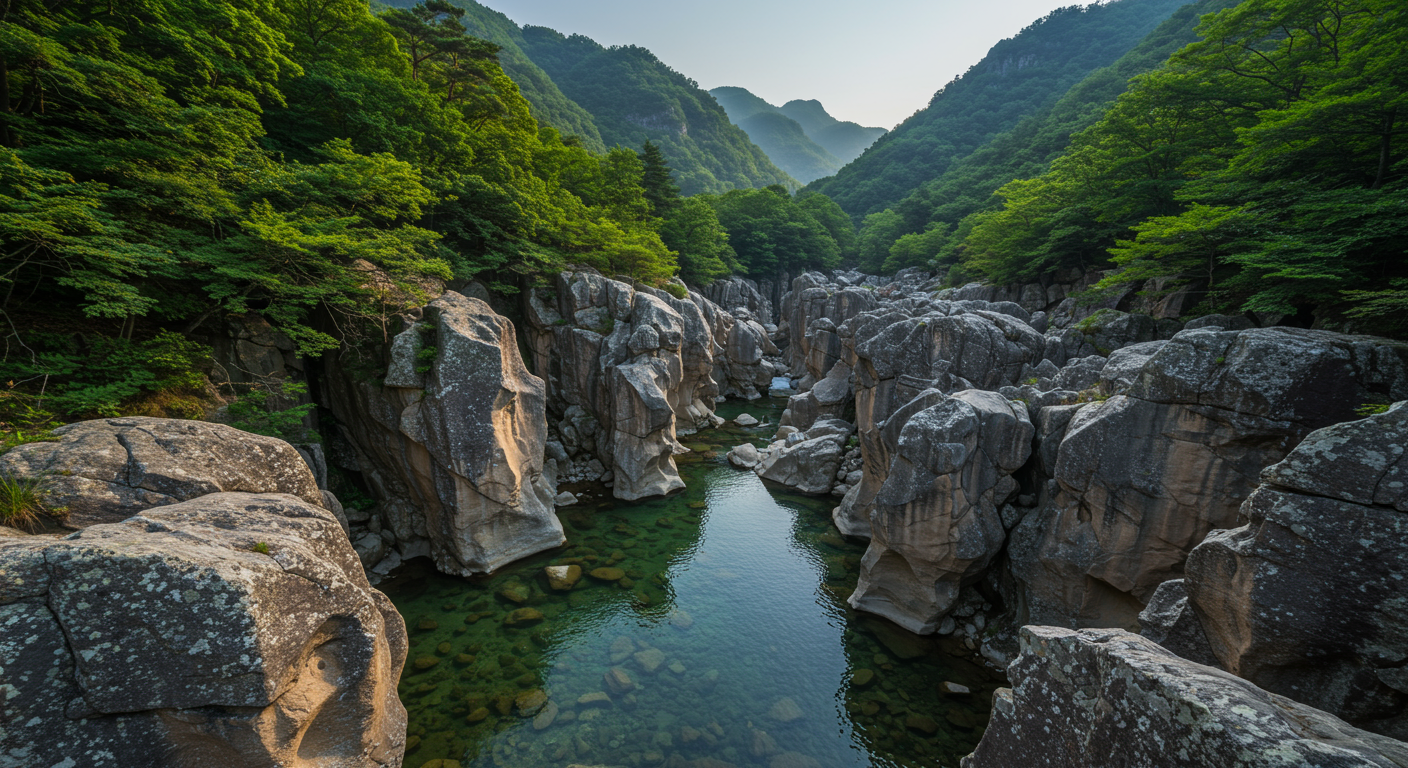 산청 백운계곡, 어디에 있나요?