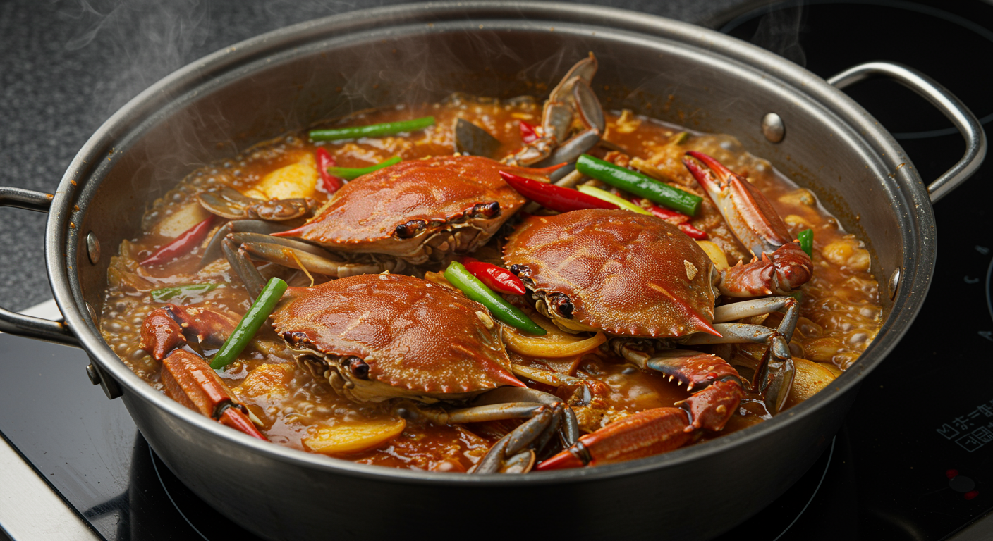 얼큰하고 시원한 꽃게탕 끓이는 순서