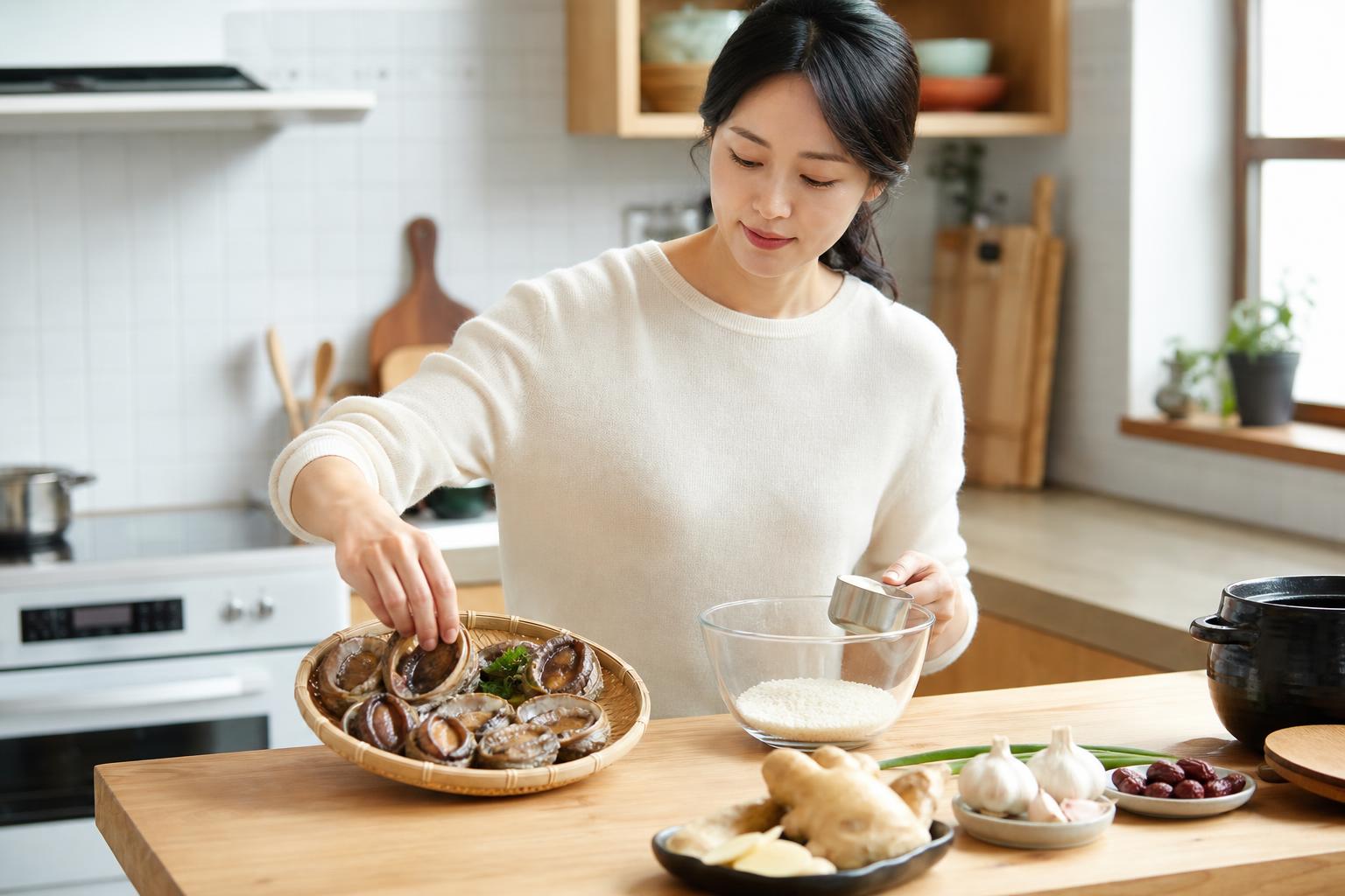 맛있는 전복죽의 첫걸음: 재료 준비와 비율