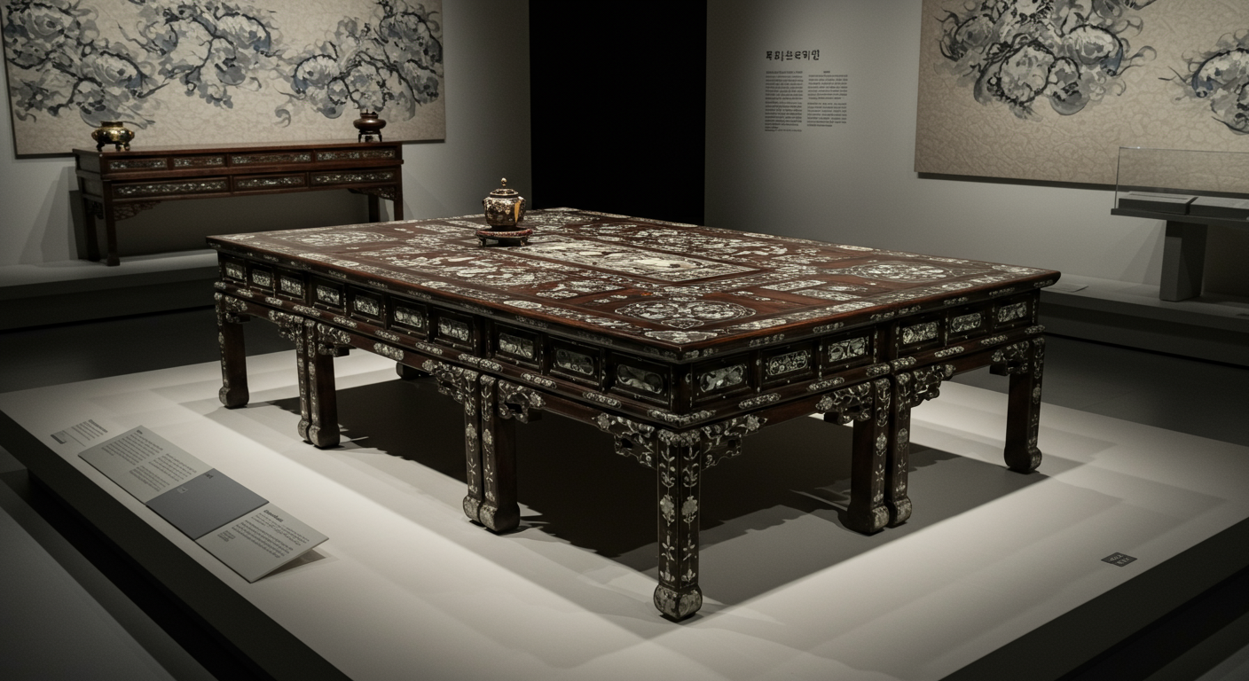 왕실 의전의 핵심, 탁자 두 점