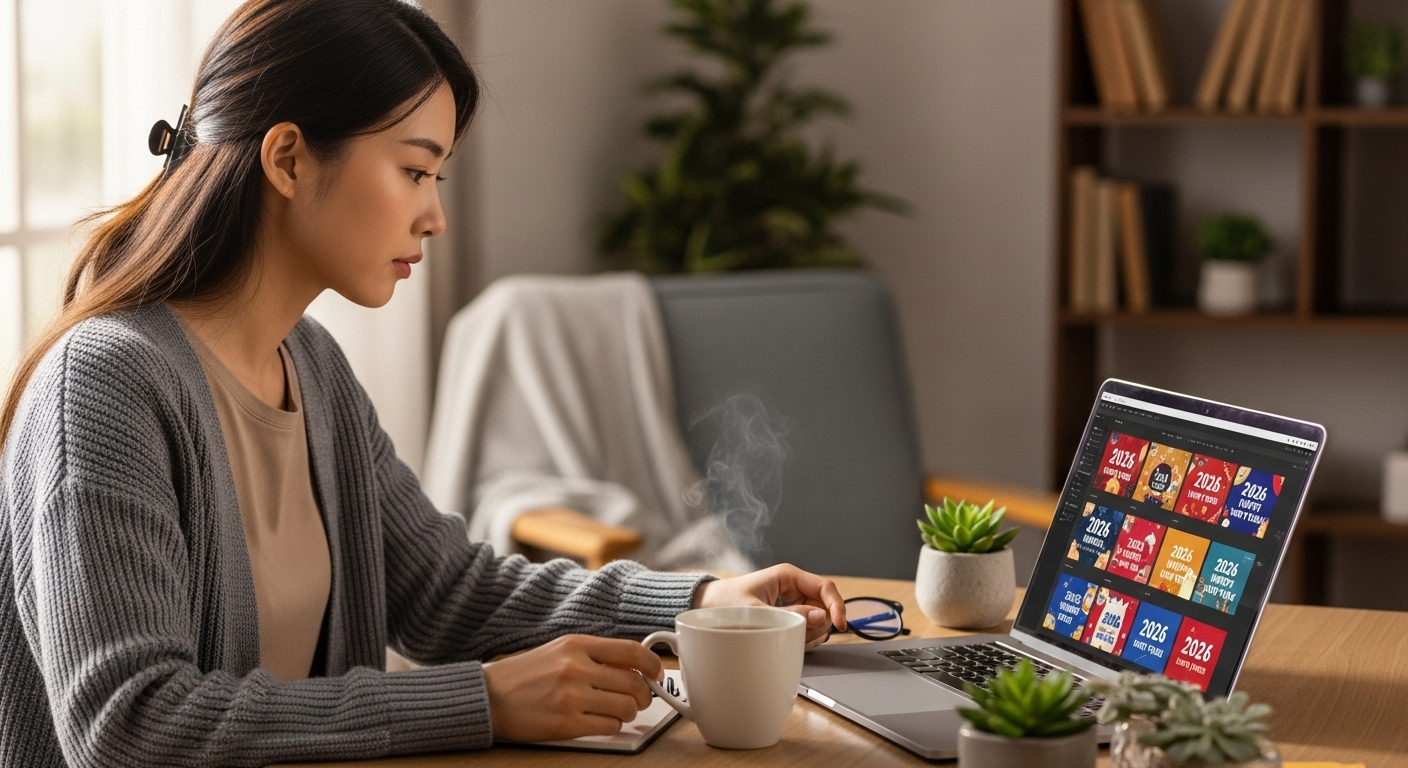 나도 전문가처럼! 템플릿으로 새해 영상 만드는 방법