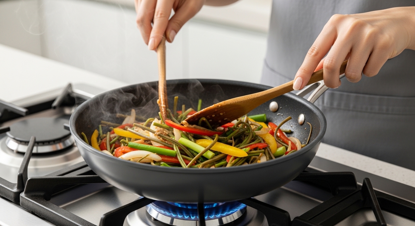 꼬들꼬들 부드러운 식감, 볶음 순서와 불 조절 노하우