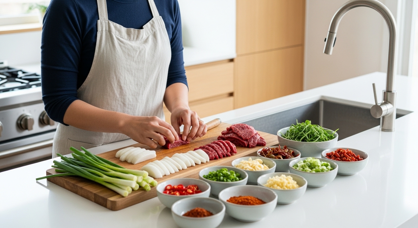 우리집 식탁을 풍성하게! 소고기무국 재료 준비