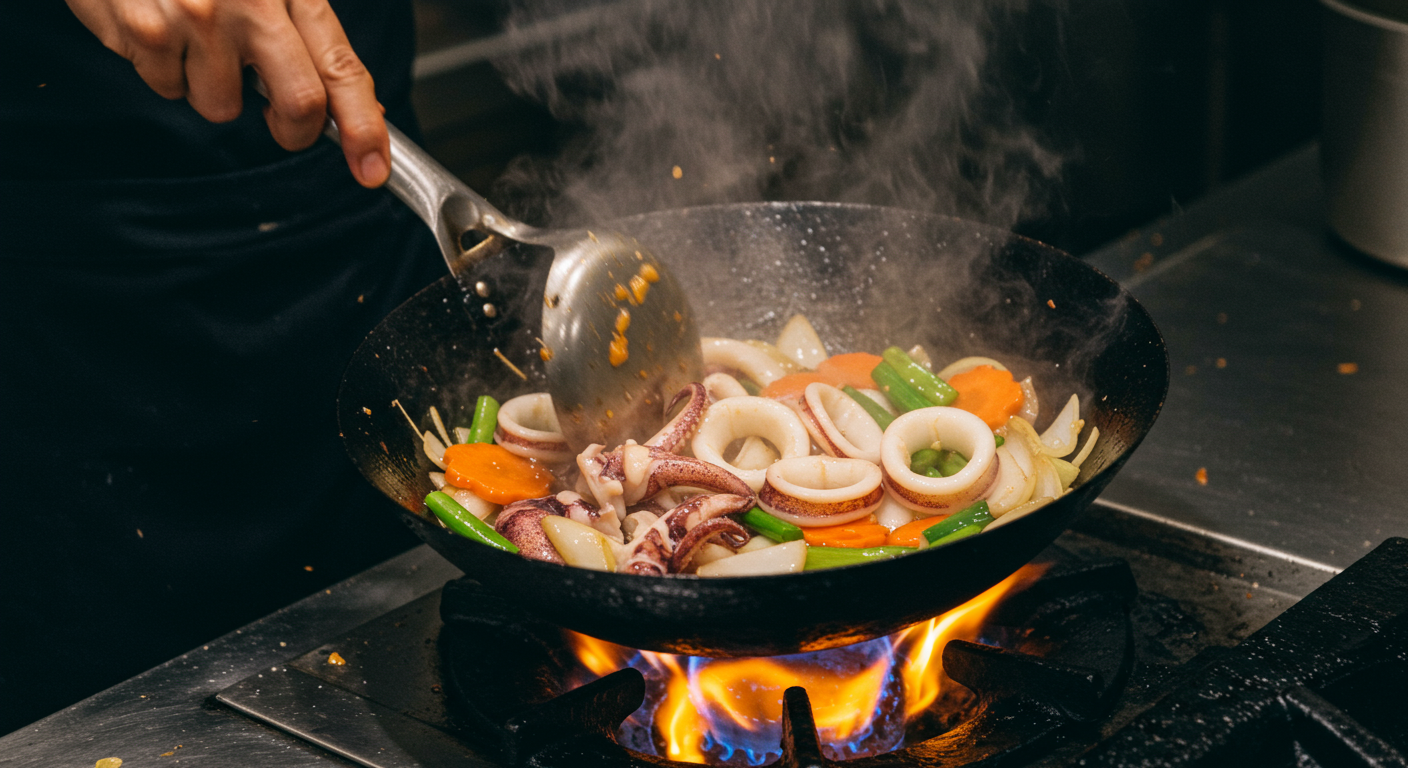 물 생김 걱정 끝! 쫄깃한 오징어볶음 완성하기