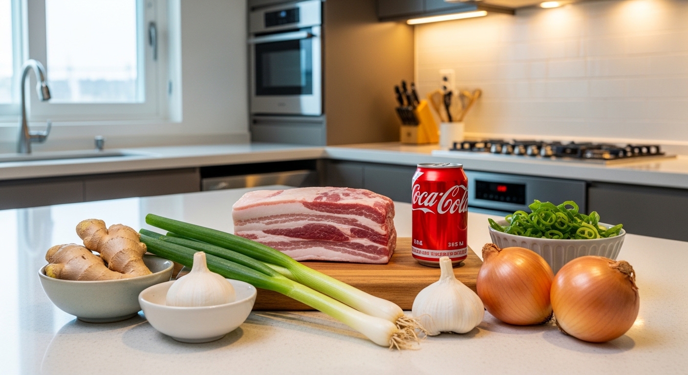 콜라 수육에 필요한 재료, 이렇게 준비해요!