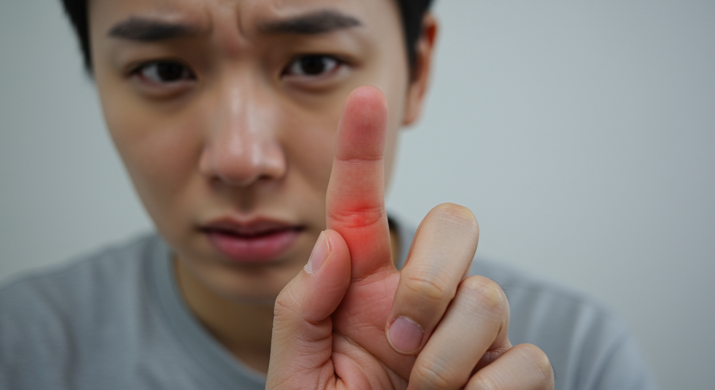 가운데 손가락 마디 통증, 혹시 이런가요?