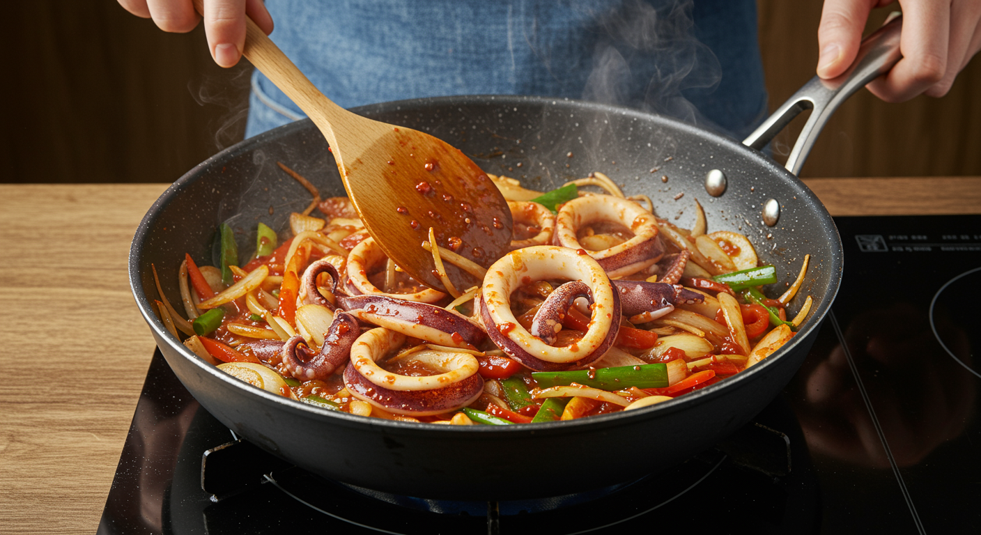 어남선생 오징어볶음의 황금 조리 순서