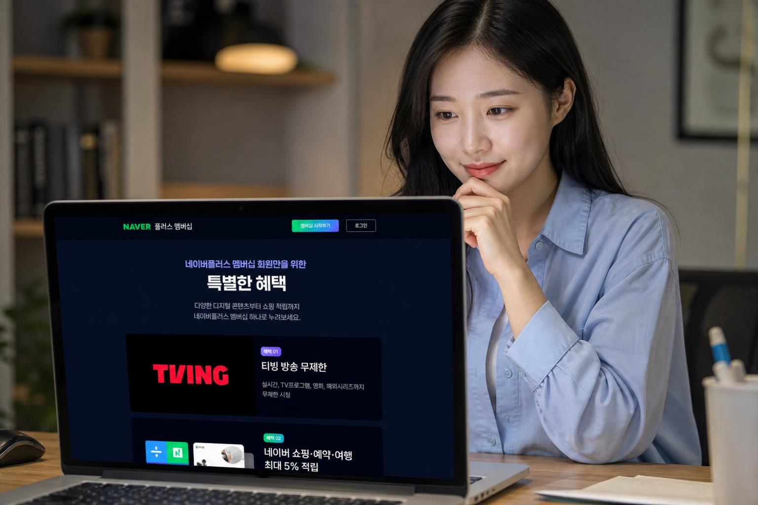 네이버플러스 멤버십으로 티빙 1개월 무료 체험하는 법