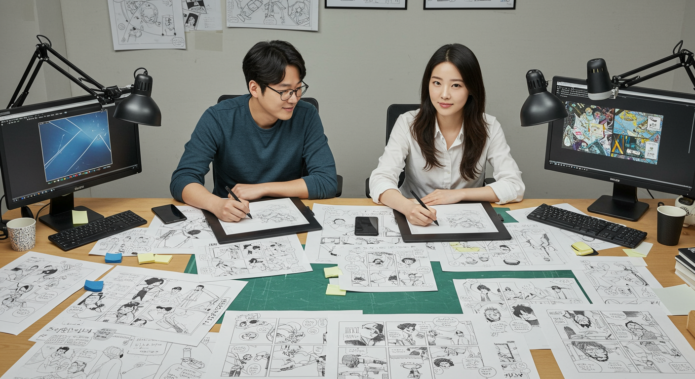 전극진·양재현 작가님들의 30년 협업 이야기