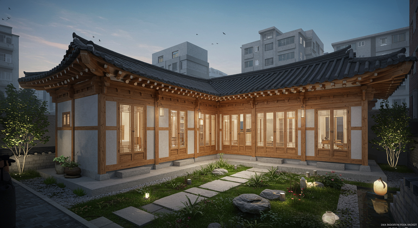 현대 생활에 최적화된 도시형 한옥 구조