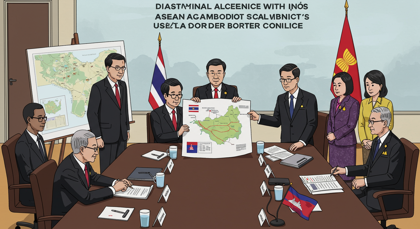 아세안 지도자들이 태국-캄보디아 국경 분쟁 해결을 논의하는 외교 회의