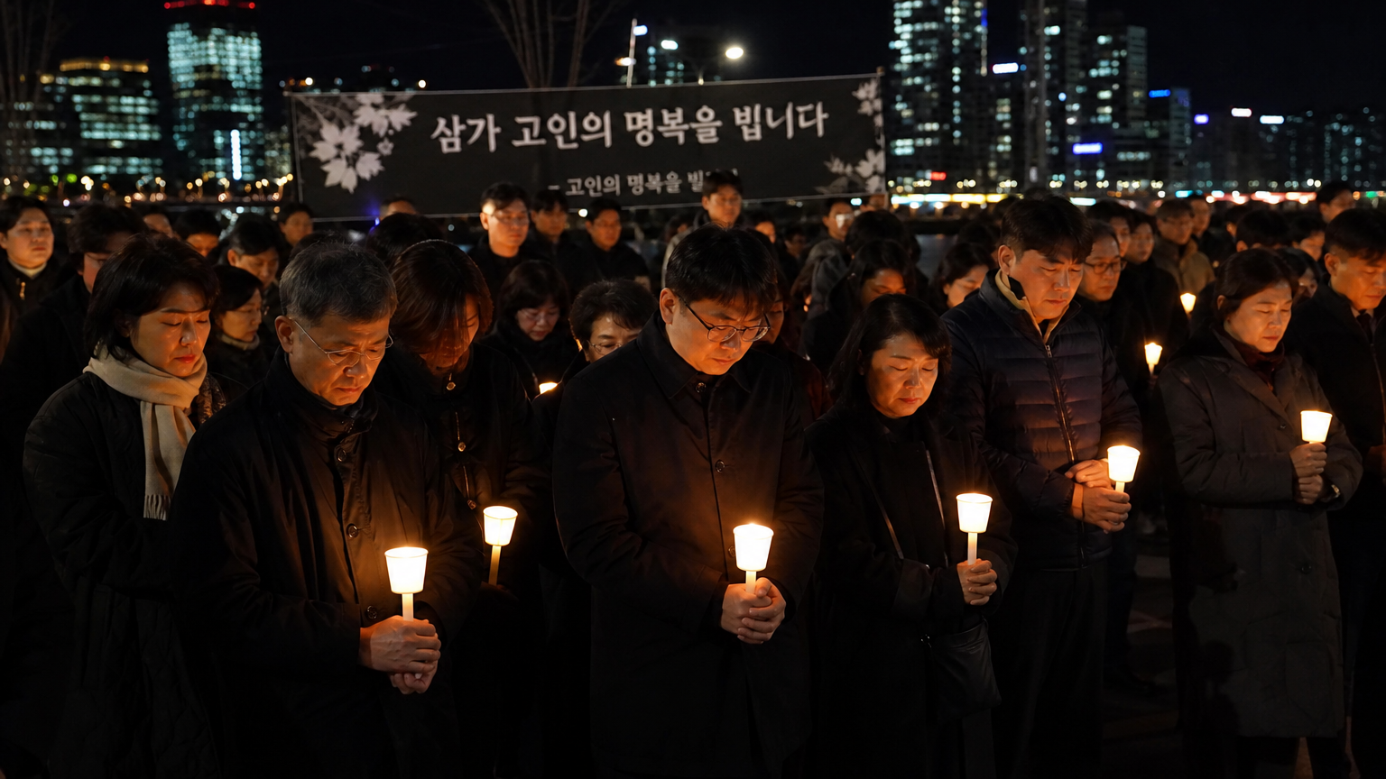 가족을 잃은 슬픔 속에서도 용기를 내어 목소리를 내는 유족들을 지지하는 사람들