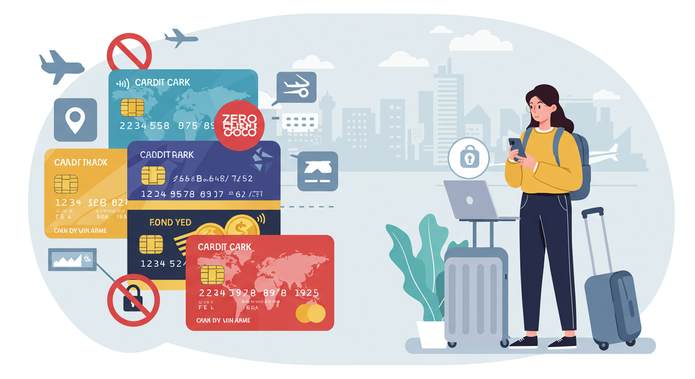 외환 거래 수수료가 없는 신용 카드를 선택하여 스마트하게 결제하는 한국 소비자