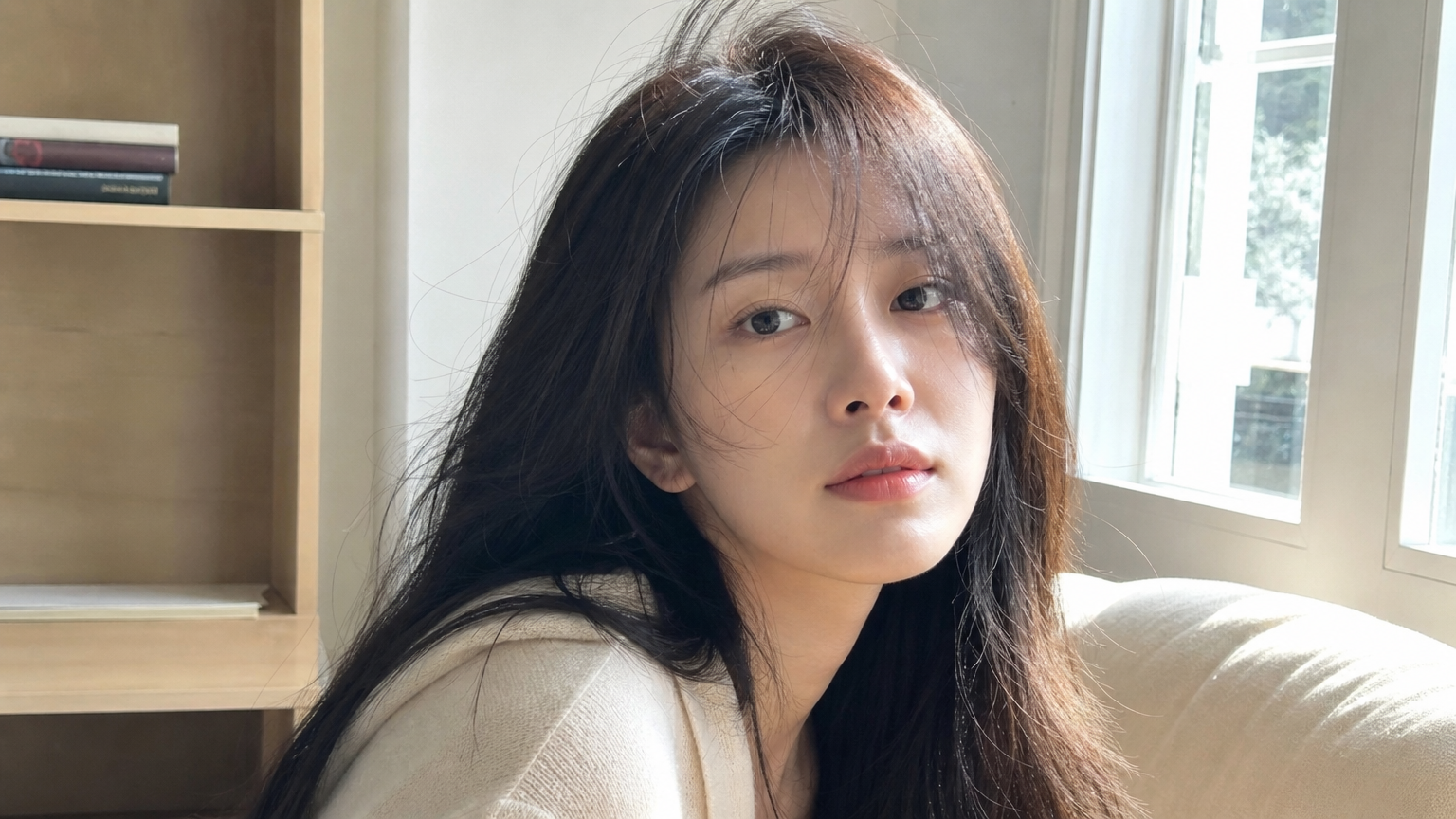 자연스럽게 손질된 헤어스타일을 한 성인의 모습