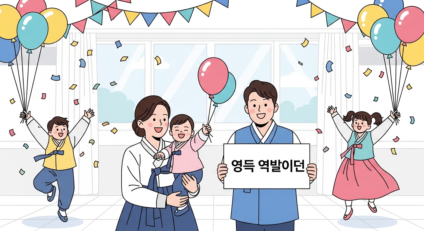 아동수당 수혜 연령 확대로 기뻐하는 가족들