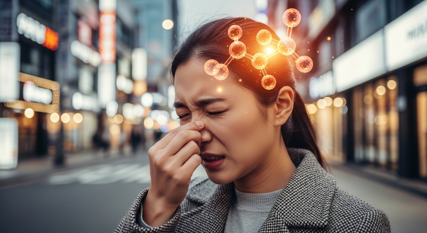 도시 환경에서 스트레스로 인해 코 불편함을 겪는 사람