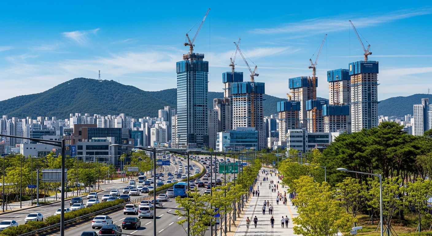 경기도 전역에서 진행 중인 대규모 개발 프로젝트와 현대적 도시 풍경