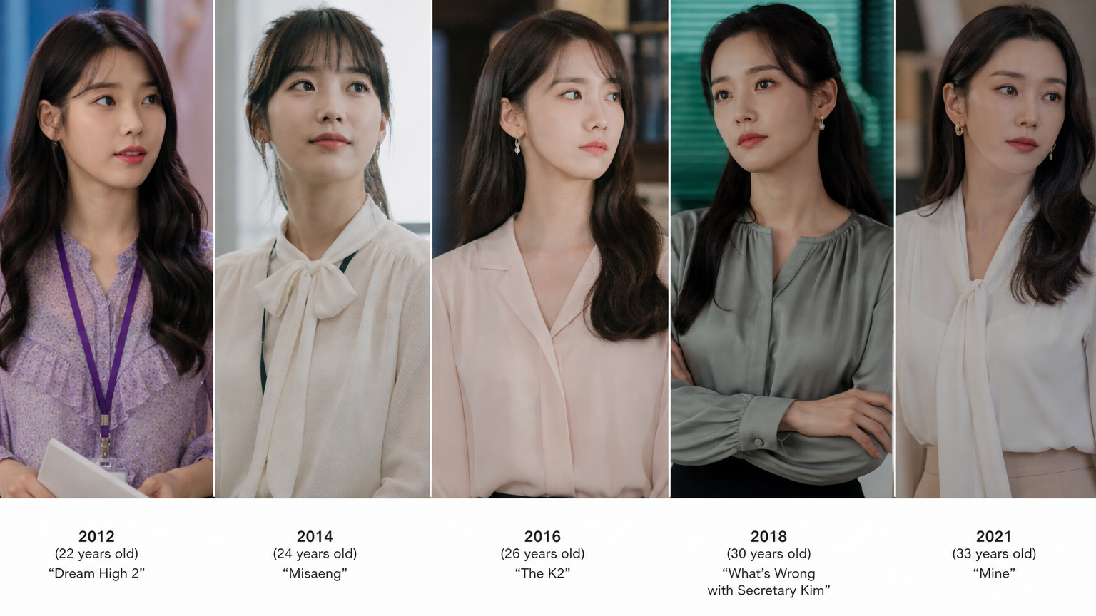 다양한 드라마 역할에 따라 변화하는 배우의 블라우스 스타일 전개