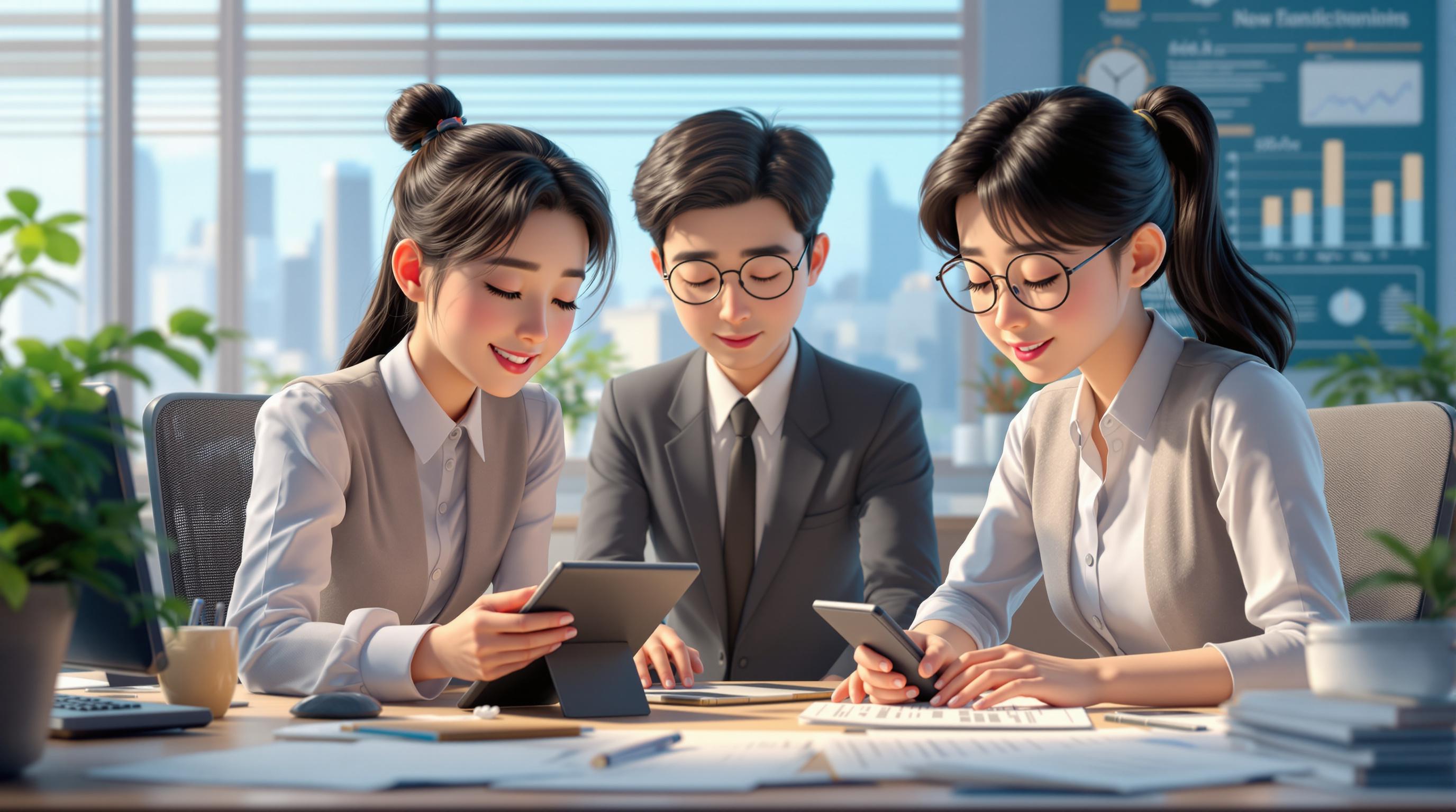 계산기와 스프레드시트를 사용하여 훈련 비용과 보조금을 계산하는 전문가들