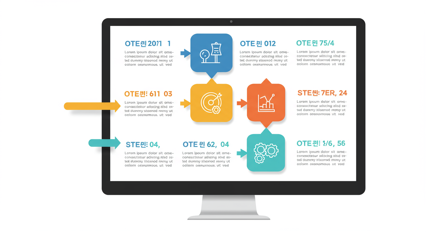 컴퓨터 화면에 한글로 명확하게 표시된 단계별 안내 인터페이스